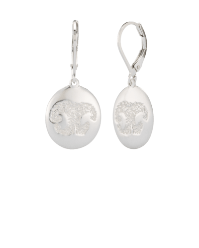 Pet Earrings Nose Print White Gold Keepsake